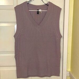 Lavender sleeveless sweater vest